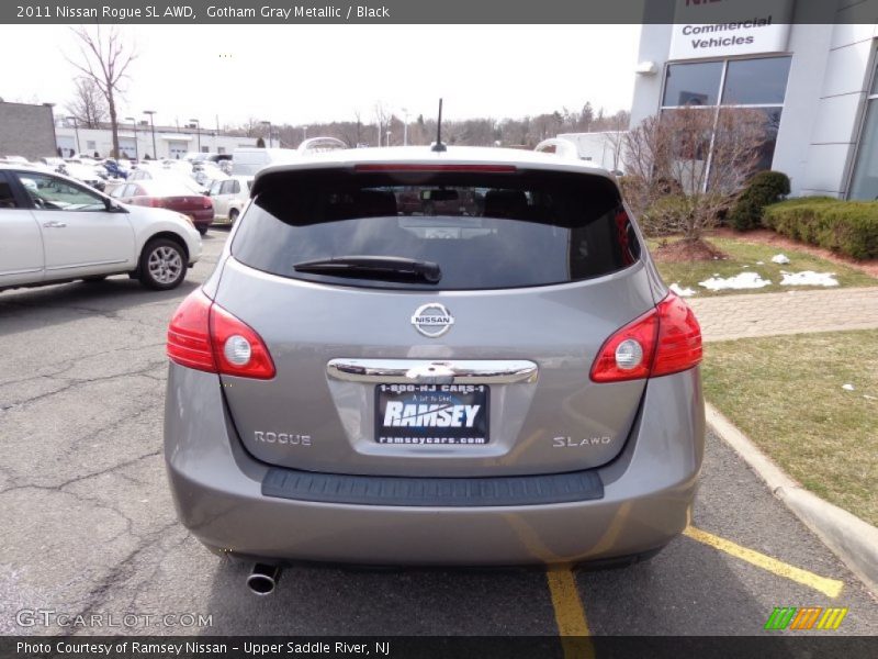 Gotham Gray Metallic / Black 2011 Nissan Rogue SL AWD
