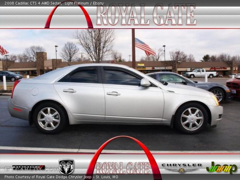 Light Platinum / Ebony 2008 Cadillac CTS 4 AWD Sedan