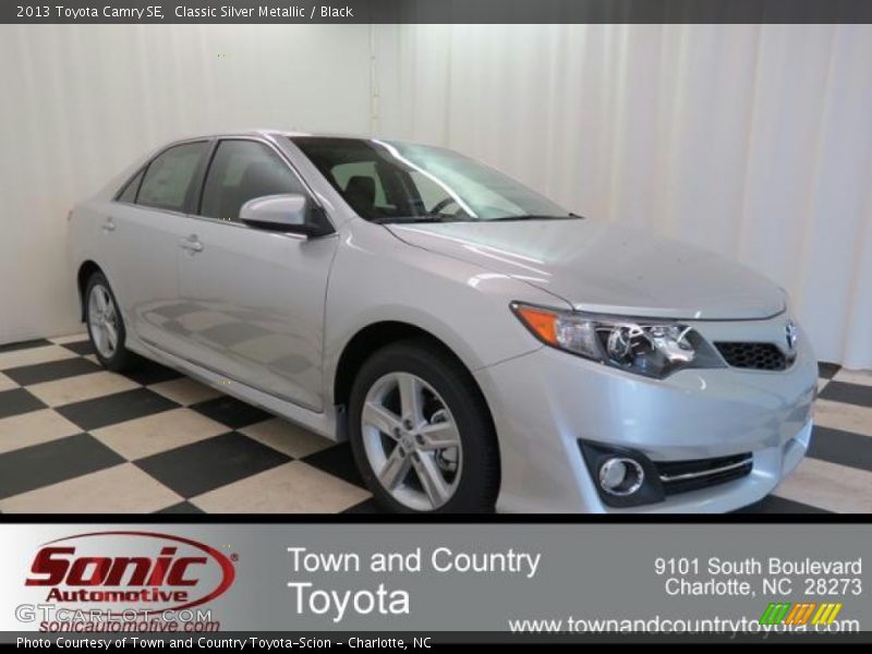 Classic Silver Metallic / Black 2013 Toyota Camry SE