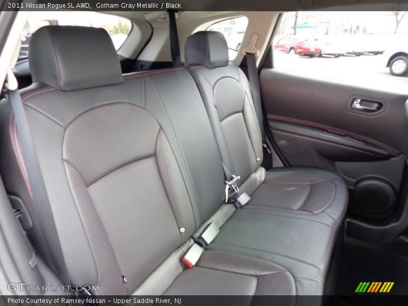 Rear Seat of 2011 Rogue SL AWD