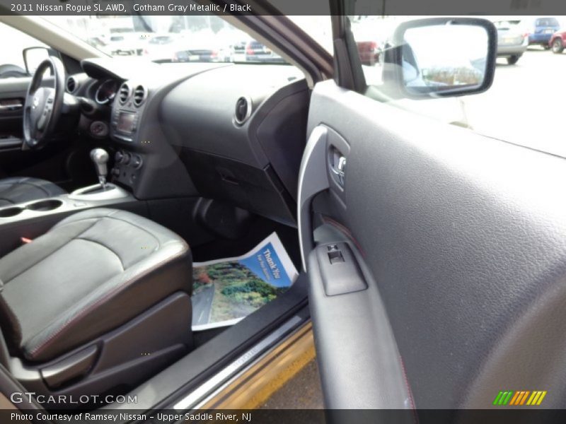 Gotham Gray Metallic / Black 2011 Nissan Rogue SL AWD