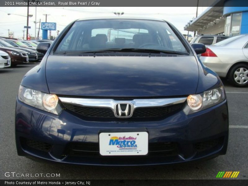 Royal Blue Pearl / Gray 2011 Honda Civic LX Sedan
