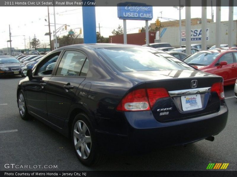 Royal Blue Pearl / Gray 2011 Honda Civic LX Sedan
