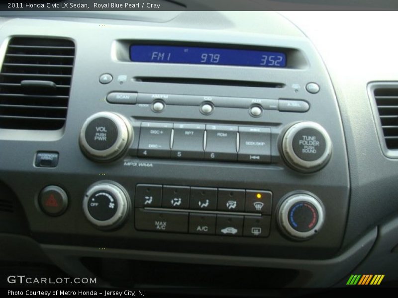 Royal Blue Pearl / Gray 2011 Honda Civic LX Sedan
