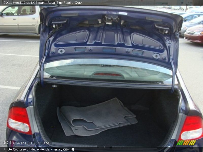 Royal Blue Pearl / Gray 2011 Honda Civic LX Sedan