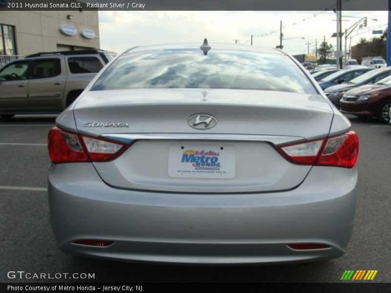 Radiant Silver / Gray 2011 Hyundai Sonata GLS