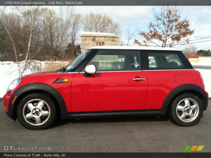Chili Red / Black/Grey 2009 Mini Cooper Hardtop