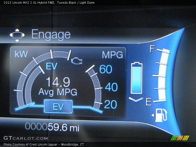  2013 MKZ 2.0L Hybrid FWD 2.0L Hybrid FWD Gauges