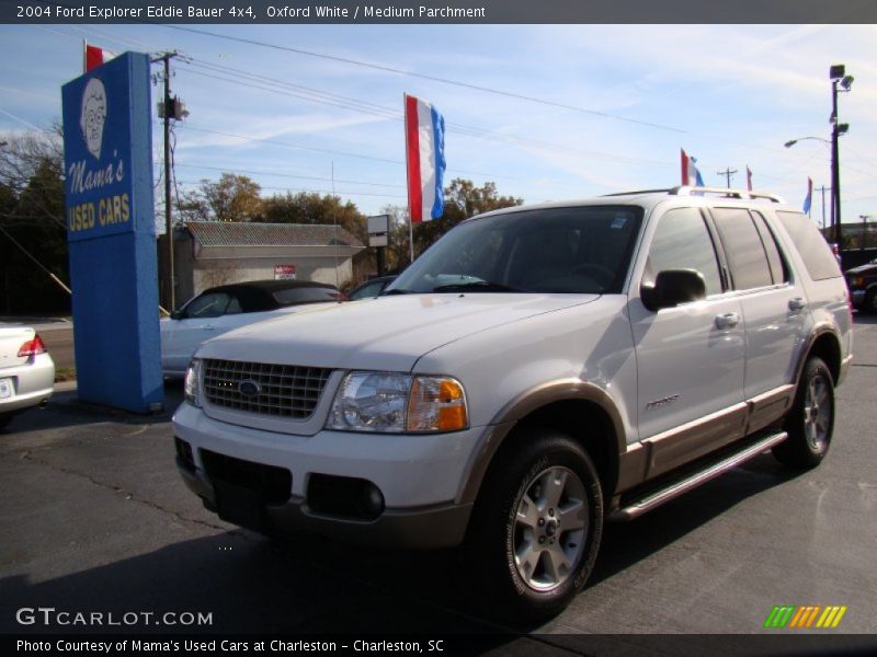 Oxford White / Medium Parchment 2004 Ford Explorer Eddie Bauer 4x4