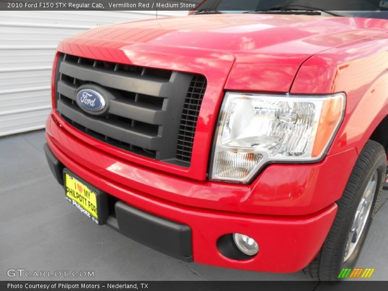 Vermillion Red / Medium Stone 2010 Ford F150 STX Regular Cab