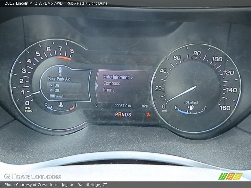  2013 MKZ 3.7L V6 AWD 3.7L V6 AWD Gauges