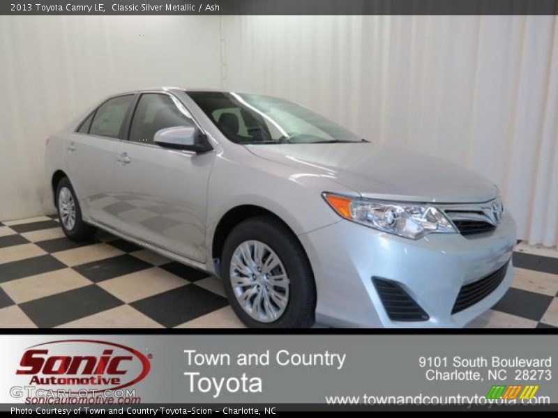 Classic Silver Metallic / Ash 2013 Toyota Camry LE