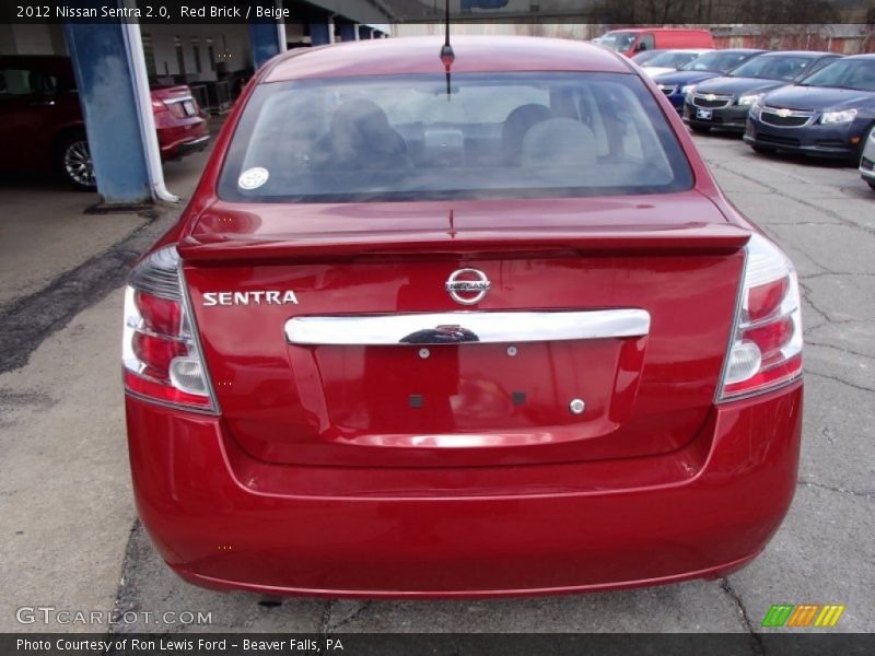 Red Brick / Beige 2012 Nissan Sentra 2.0