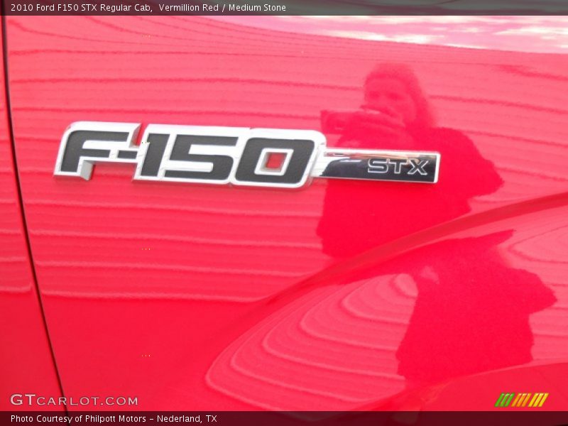 Vermillion Red / Medium Stone 2010 Ford F150 STX Regular Cab