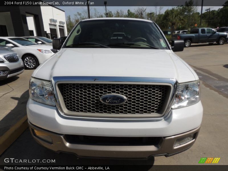 Oxford White / Tan 2004 Ford F150 Lariat SuperCab