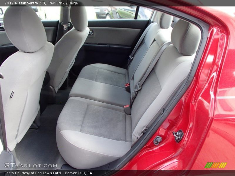 Rear Seat of 2012 Sentra 2.0