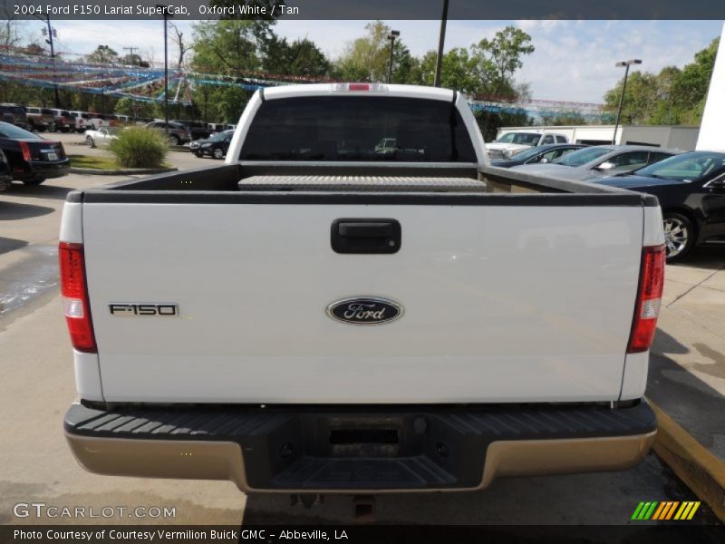 Oxford White / Tan 2004 Ford F150 Lariat SuperCab