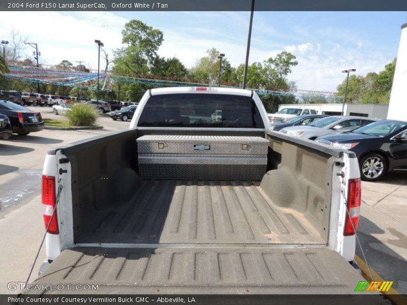 Oxford White / Tan 2004 Ford F150 Lariat SuperCab