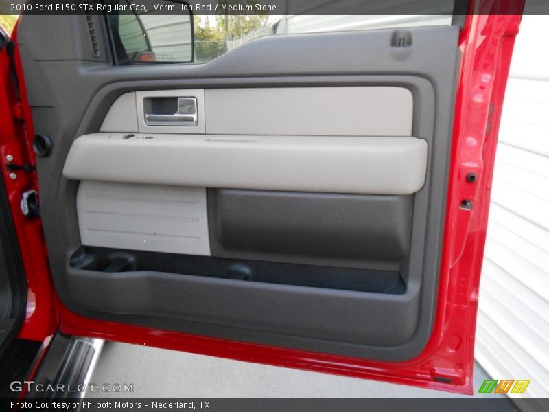 Vermillion Red / Medium Stone 2010 Ford F150 STX Regular Cab
