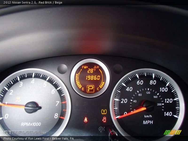 Red Brick / Beige 2012 Nissan Sentra 2.0