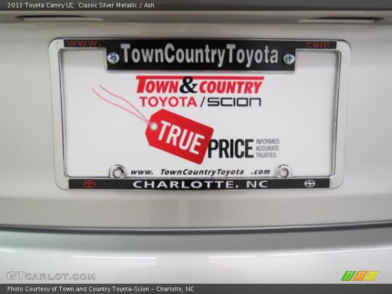 Classic Silver Metallic / Ash 2013 Toyota Camry LE