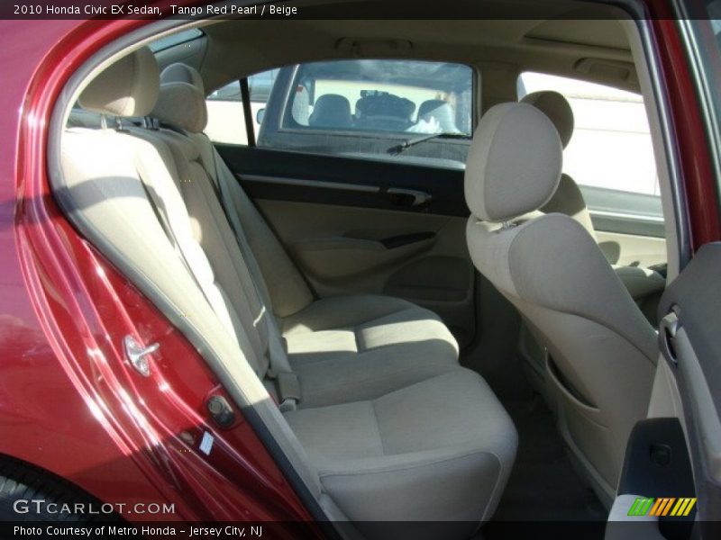 Tango Red Pearl / Beige 2010 Honda Civic EX Sedan