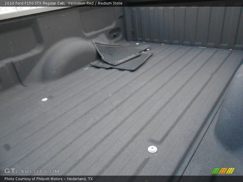 Vermillion Red / Medium Stone 2010 Ford F150 STX Regular Cab