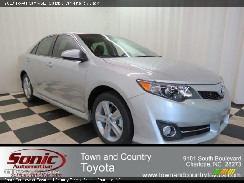 Classic Silver Metallic / Black 2013 Toyota Camry SE