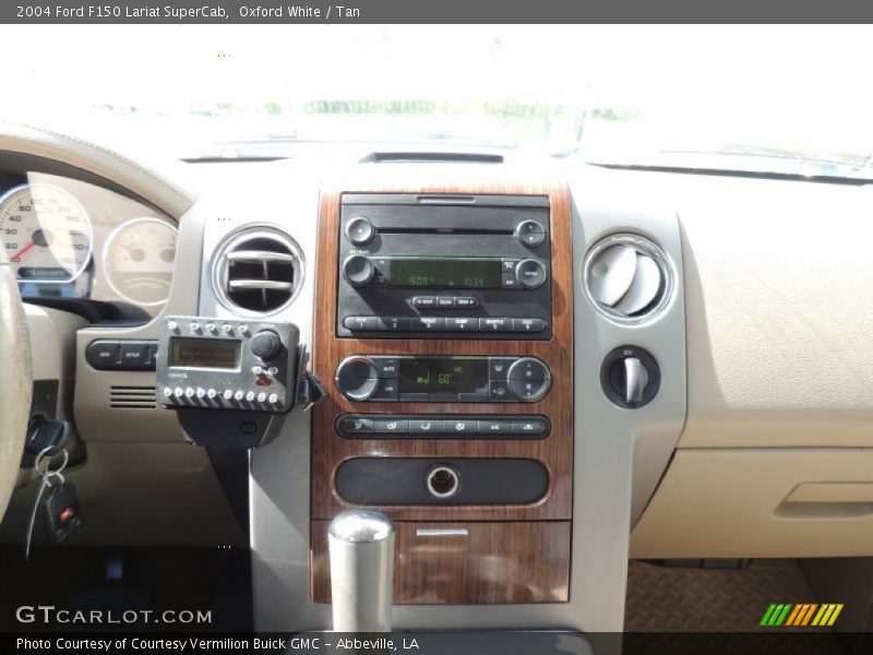 Oxford White / Tan 2004 Ford F150 Lariat SuperCab