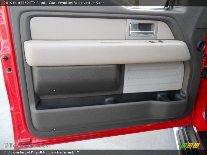 Vermillion Red / Medium Stone 2010 Ford F150 STX Regular Cab