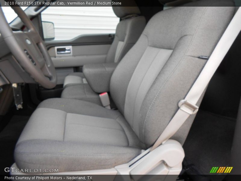 Vermillion Red / Medium Stone 2010 Ford F150 STX Regular Cab