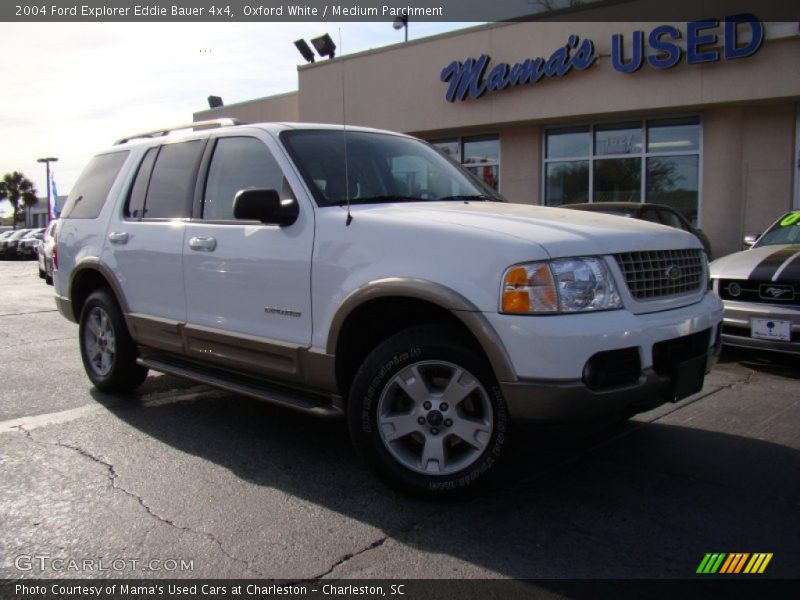 Oxford White / Medium Parchment 2004 Ford Explorer Eddie Bauer 4x4