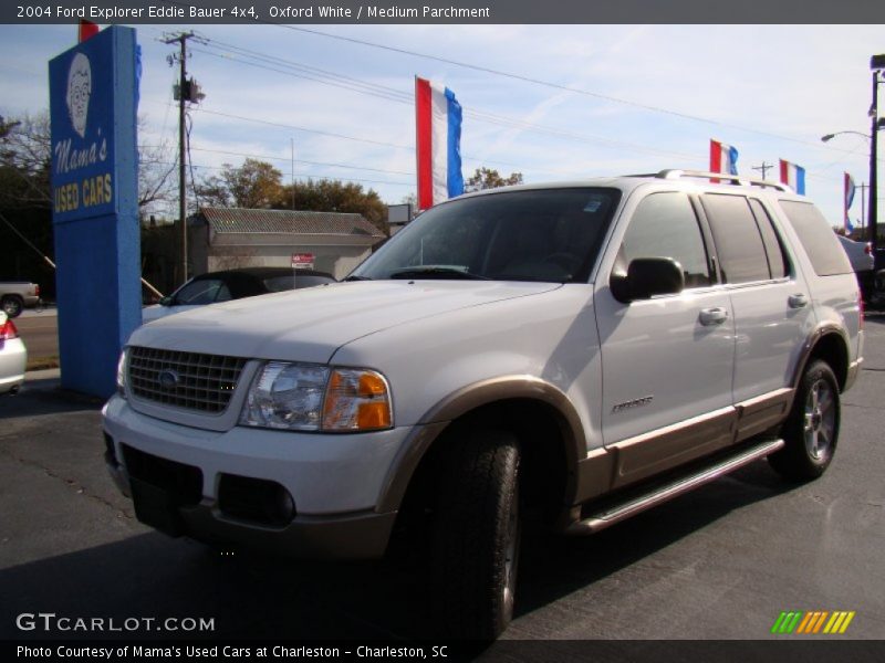Oxford White / Medium Parchment 2004 Ford Explorer Eddie Bauer 4x4