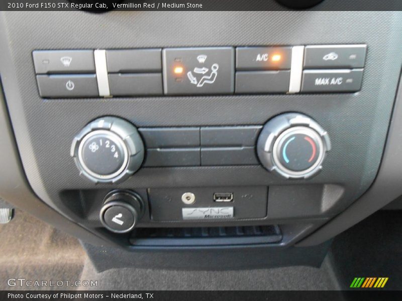 Vermillion Red / Medium Stone 2010 Ford F150 STX Regular Cab