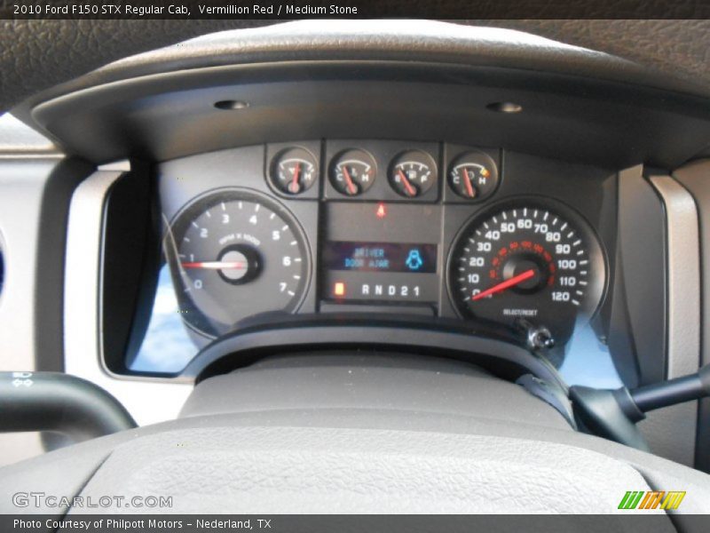 Vermillion Red / Medium Stone 2010 Ford F150 STX Regular Cab