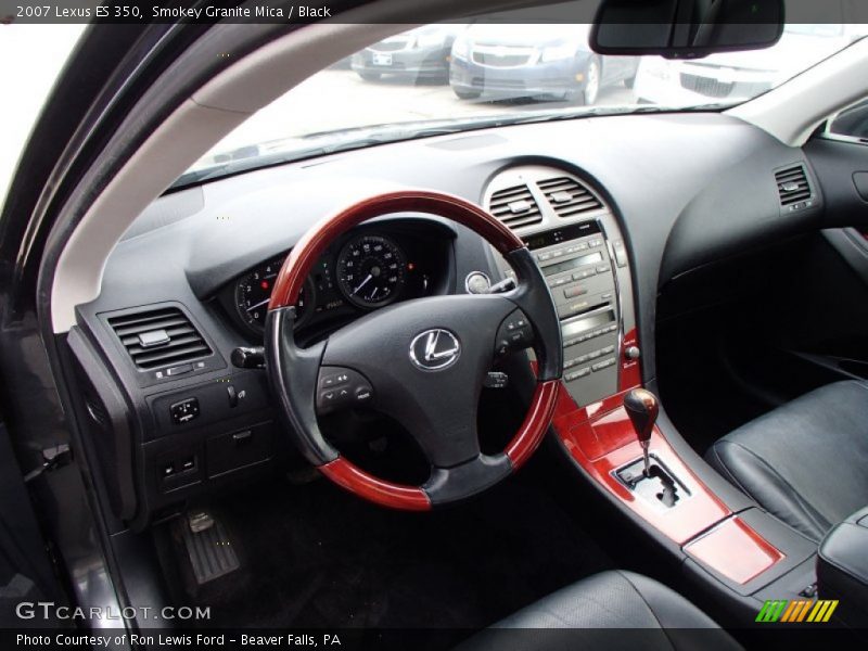 Smokey Granite Mica / Black 2007 Lexus ES 350