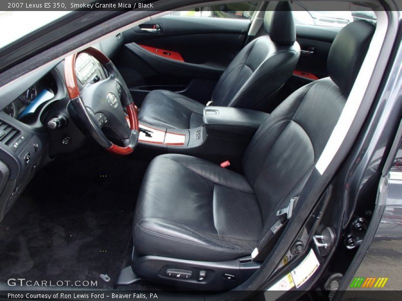 Smokey Granite Mica / Black 2007 Lexus ES 350