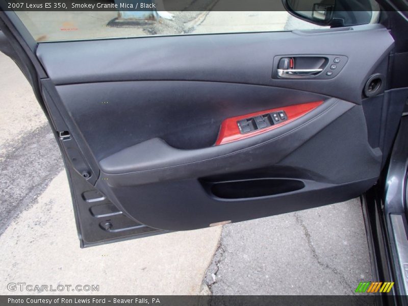 Smokey Granite Mica / Black 2007 Lexus ES 350