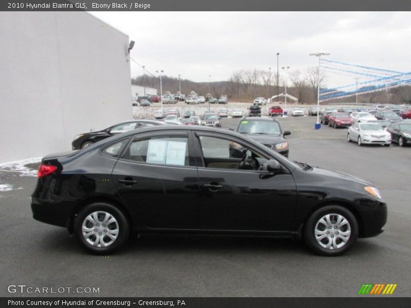 Ebony Black / Beige 2010 Hyundai Elantra GLS