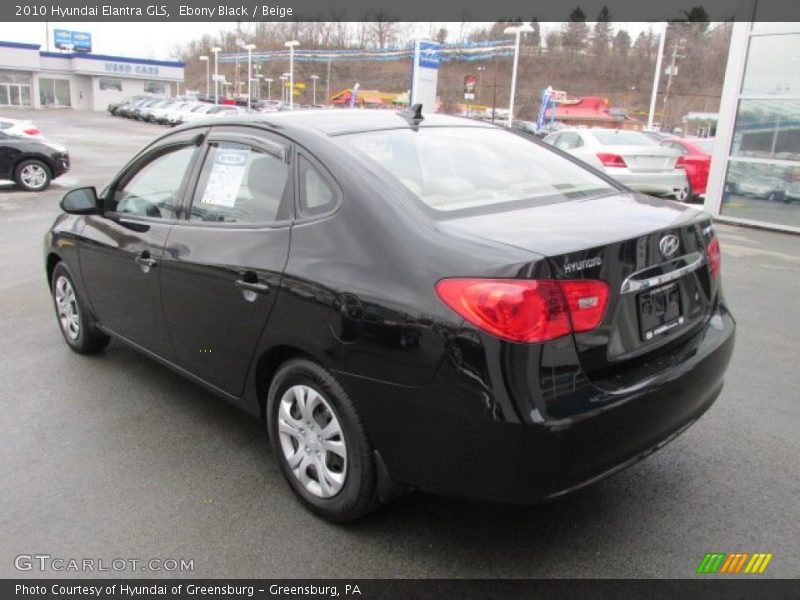 Ebony Black / Beige 2010 Hyundai Elantra GLS