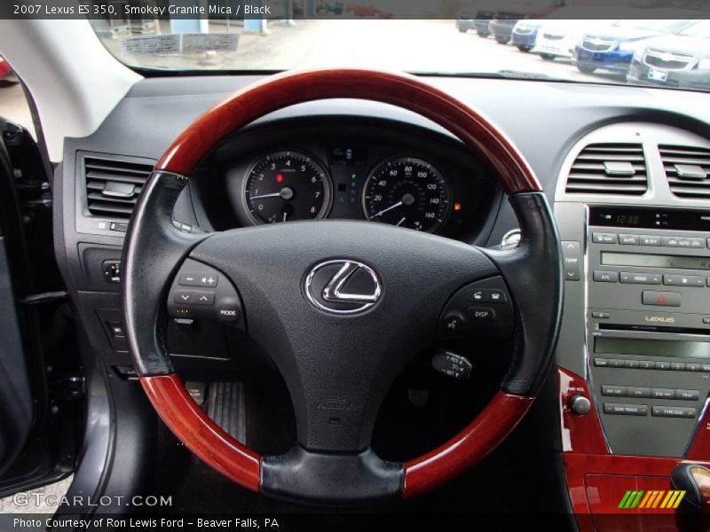Smokey Granite Mica / Black 2007 Lexus ES 350