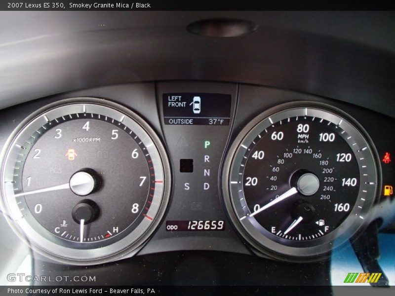 Smokey Granite Mica / Black 2007 Lexus ES 350