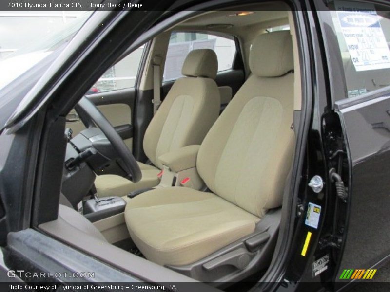 Ebony Black / Beige 2010 Hyundai Elantra GLS