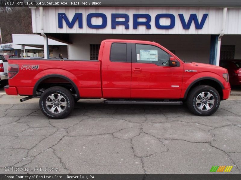 Race Red / Black 2013 Ford F150 FX4 SuperCab 4x4