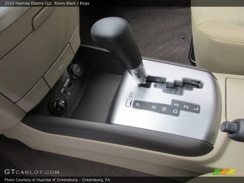 Ebony Black / Beige 2010 Hyundai Elantra GLS