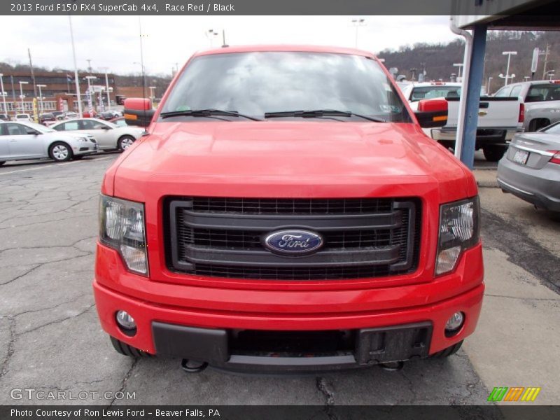 Race Red / Black 2013 Ford F150 FX4 SuperCab 4x4