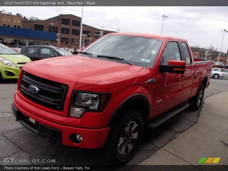 Race Red / Black 2013 Ford F150 FX4 SuperCab 4x4
