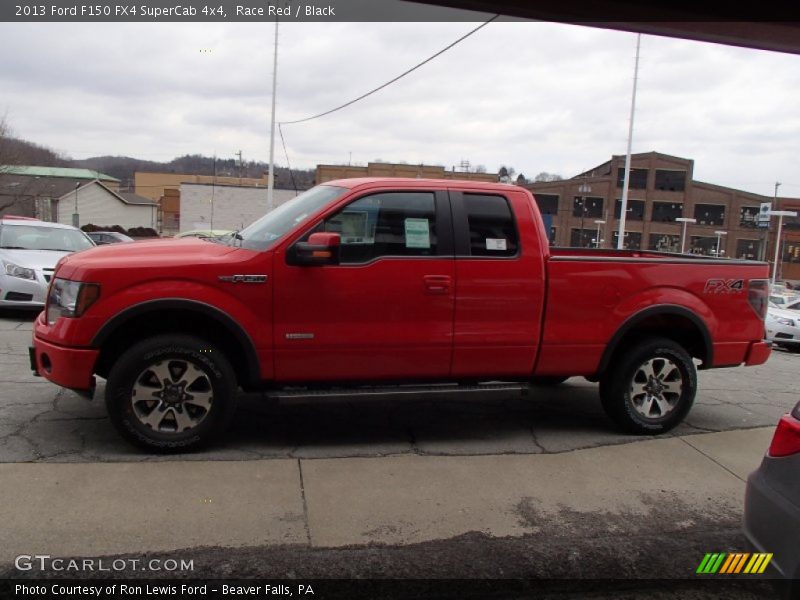 Race Red / Black 2013 Ford F150 FX4 SuperCab 4x4