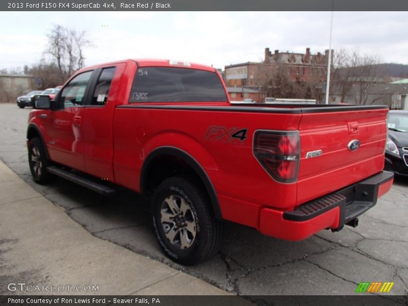 Race Red / Black 2013 Ford F150 FX4 SuperCab 4x4