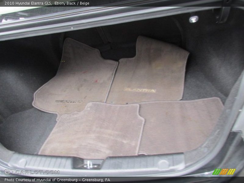 Ebony Black / Beige 2010 Hyundai Elantra GLS